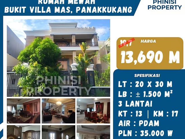 Rumah Mewah Full Furnish di Bukit Villa Mas Panakkukang