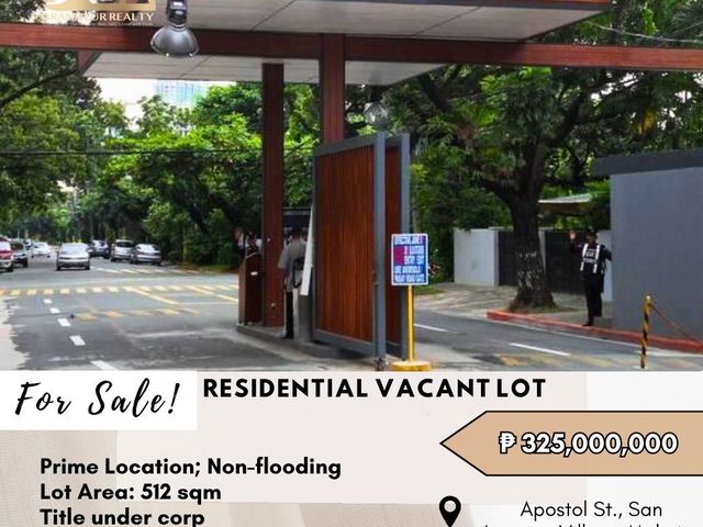 FOR SALE Residential Vacant Lot in San Lorenzo Village, Brgy. San Lorenzo, Makati City