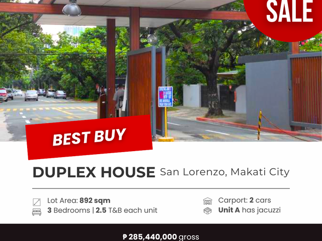 RUSH SALE! Duplex House in San Lorenzo Village, Makati City