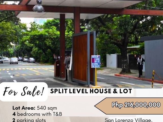 FOR SALE House and Lot located at San Lorenzo Village, Brgy. San Lorenzo, Makati City