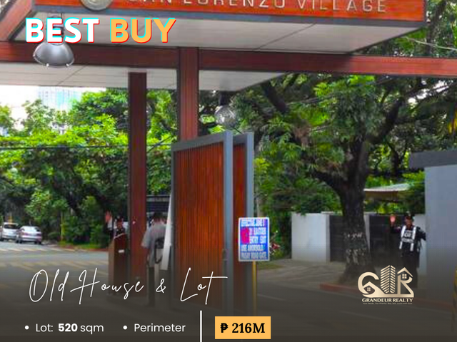 BEST BUY: Old House & Lot in San Lorenzo Village, Makati City