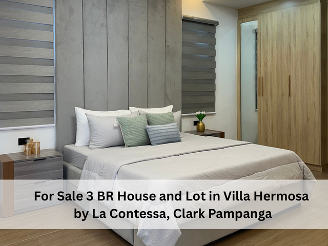 For Sale 3 BR House and Lot in Villa Hermosa by La Contessa, Clark Pampanga