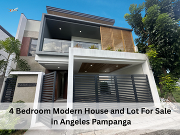 4 Bedroom Modern House and Lot For Sale in Angeles Pampanga