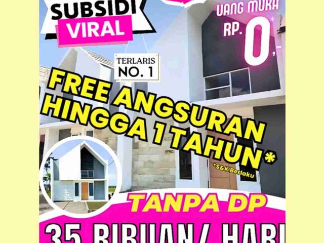 rumah subsidi viral terlaris kampus best invest bebas banjir