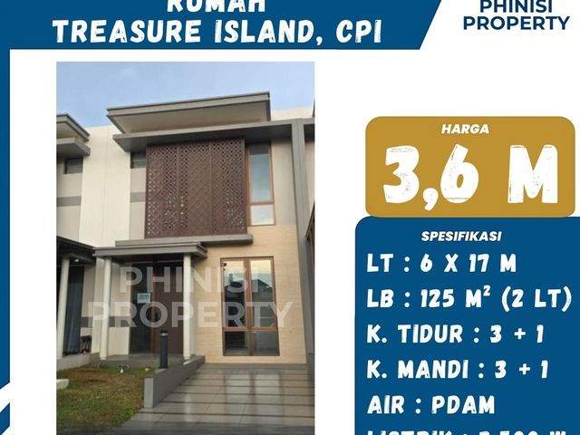 Dijual Rumah Harga Termurah di Treasure Island Citraland City Cpi