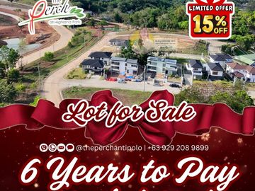 Promo LOT for sale at The Perch by Sun Valley Estates Antipolo City