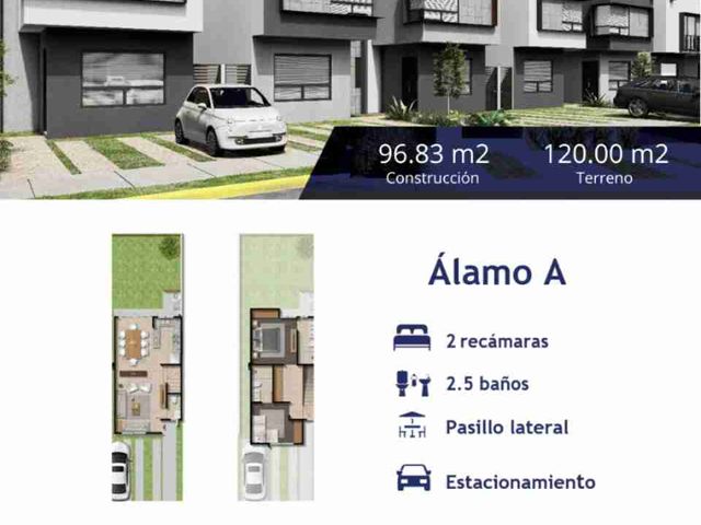 Se vende casa en fraccionamiento, villas San Fernando, modelo Álamo, Calimaya, Estado de México