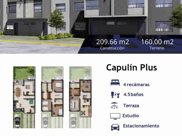 se vende casa en villas san fernando, modelo capulin plus, calimaya, Estado de México