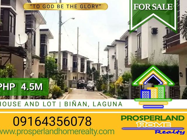 HOUSE AND LOT FOR SALE IN BIÑAN, LAGUNA