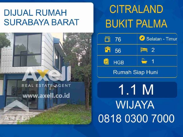 Rumah Citraland Bukit Palma Dijual