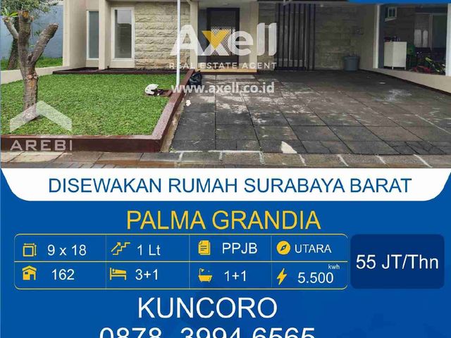Rumah Citraland Palma Grandia Disewakan