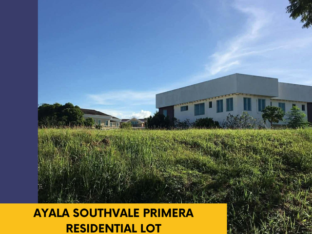 Residential Lot For Sale in Ayala Southvale Primera at Las Piñas City