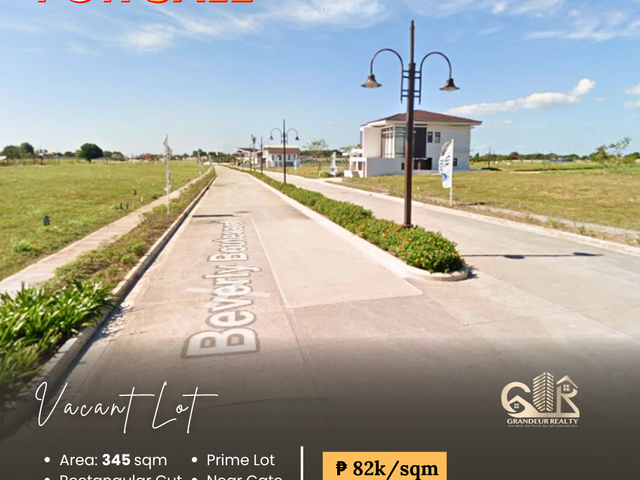 For Sale: Prime Vacant Lot located at Alabang West Along Beverly Hills Blvd.
