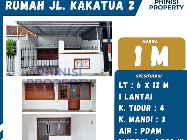 Dijual Rumah Tengah Kota Jalan Kakatua 2