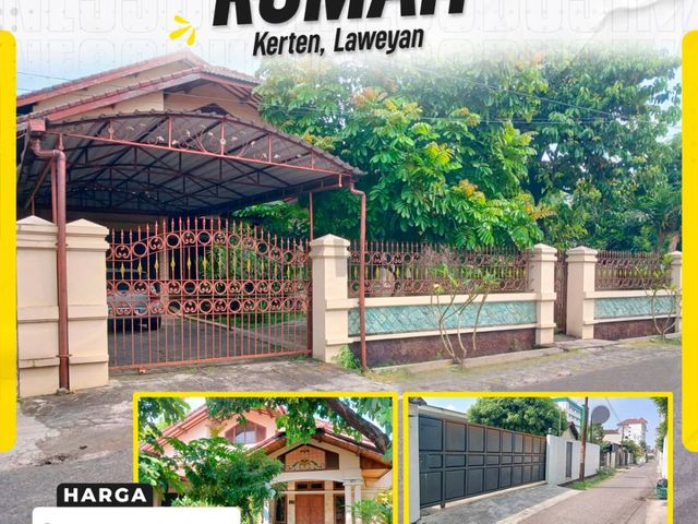Rumah Di Kerten Luas 1240m Lokasi Premium Di Solo Dekat Fasum
