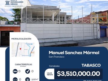 LOCAL COMERCIAL en Calle Manuel Sánchez Mármol, Comalcalco.