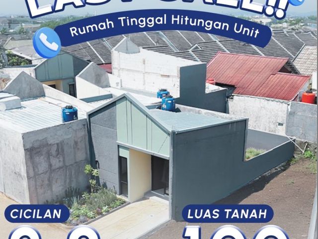 Ready stok rumah dengan luas tanah 100m harga dibawah 1M