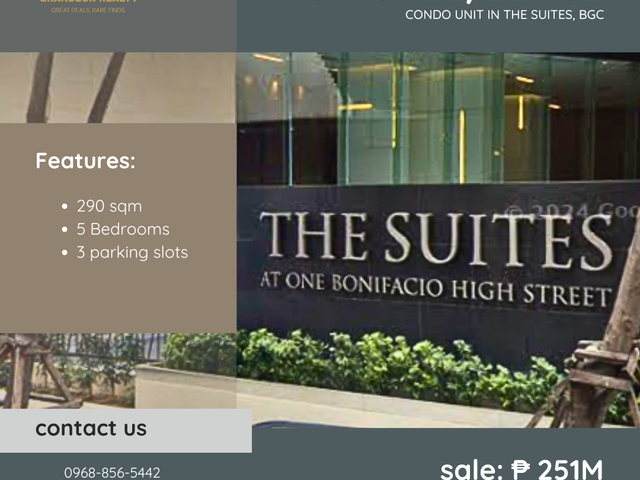 For Sale/Lease: Condo Unit located at The Suites, BGC