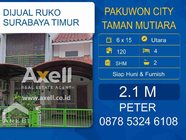 Rumah Pakuwon City Taman Mutiara Dijual