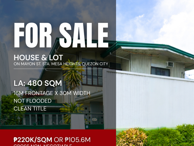 FOR SALE: House & Lot in Sta. Mesa Heights, Quezon City