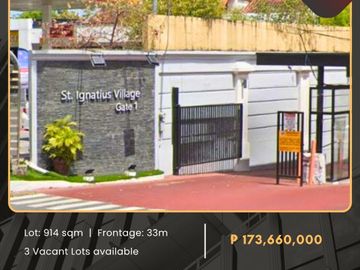 FOR SALE Residential Vacant Lots located at St. Ignatius Subd., Brgy. Saint Ignatius, Quezon City