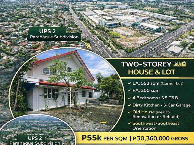 BELOW MARKET | PRIME CORNER LOT | STRATEGIC LOCATION 🔥 Two-Storey House & Lot — UPS 2 Subdivision