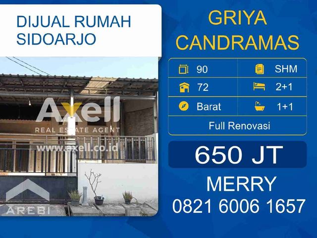 Rumah Griya Candramas Dijual