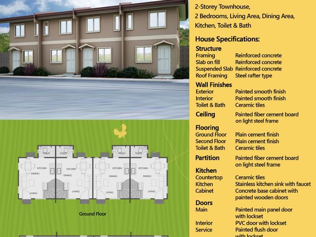 RFO 2 Bedroom Townhouse End Unit at Dasma, Cavite