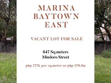 Marina Baytown East Vacant lot for sale