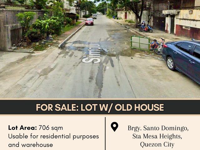 FOR SALE Lot with Old House located at Brgy. Santo Domingo, Sta Mesa Heights, Quezon City
