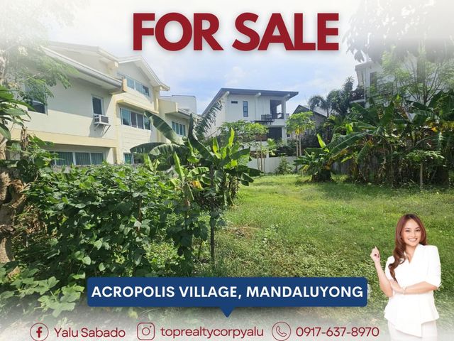 For Sale 265 sqm Lot in Acropolis, Mandaluyong City