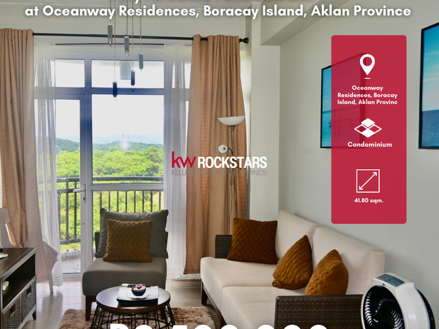 FOR SALE! Fully Furnished 1-Bedroom Unit    at Oceanway Residences, Boracay Island, Aklan Province