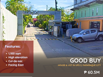 For Sale: Residential Lot located at UPS 2, Parañaque City