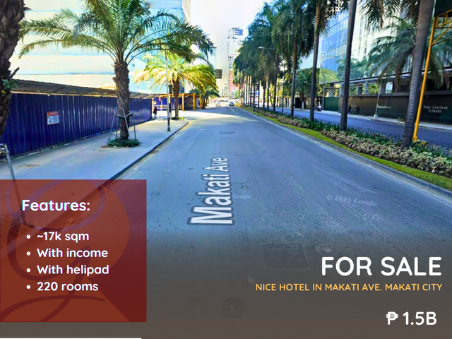 FOR SALE: Nice Hotel located at Makati Ave, Makati City