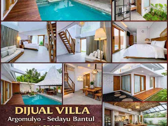 Villa Mewah dengan Kolam Renang di Argomulyo Sedayu Bantul – Tanah 406 m²