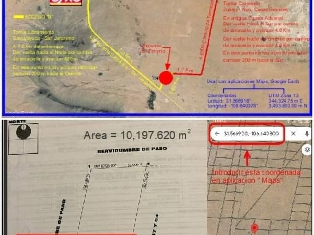 TERRENO EN VENTA 🛣️ 10,197 m² | CARRETERA JUÁREZ–CASAS GRANDES | PRECIO OPORTUNIDAD 💰