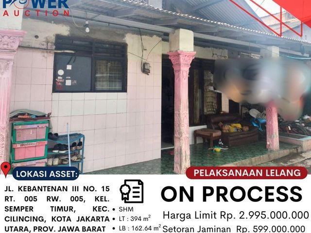 DIJUAL TANAH DAN BANGUNAN MELALUI LELANG‼️