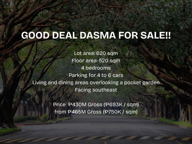 GOOD DEAL! 4BR Bungalow House and Lot for sale in Dasmarinas Village