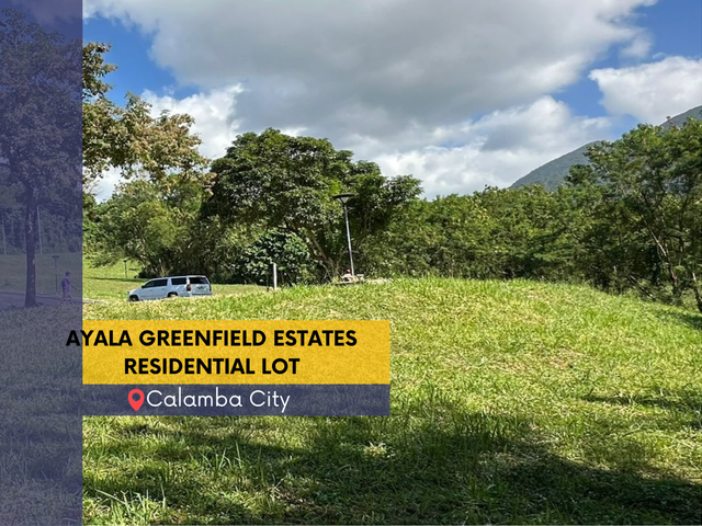 Residential Lot For Sale in Ayala Greenfield Estates at Calamba City