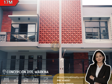 RFO 17M 2 Storey Duplex Townhouse with 3BR Near Marist School in Concepcion Dos Marikina City LSS