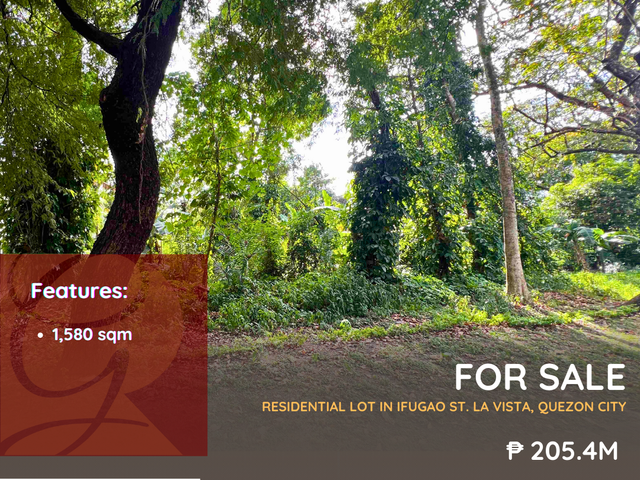 FOR SALE: Residential Vacant Lot in La Vista, Quezon City