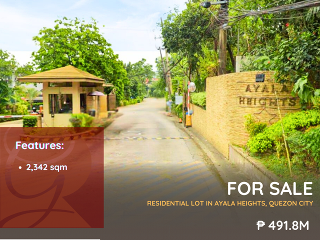 For Sale: Residential Property in Ayala Heights, Quezon City