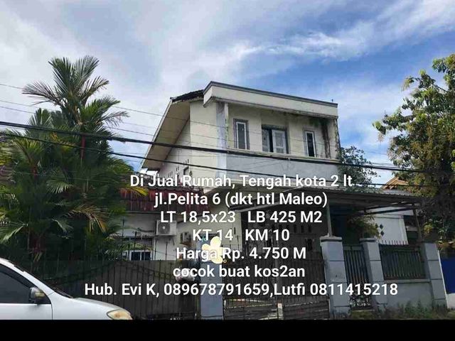Dijual Rumah 2 lantai di Jl. Pelita 6 Makassar