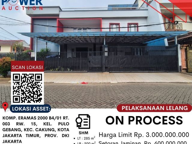 DIJUAL TANAH DAN BANGUNAN MELALUI LELANG‼️