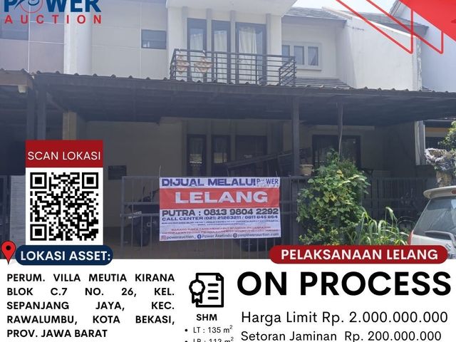 DIJUAL TANAH DAN BANGUNAN MELALUI LELANG ‼️