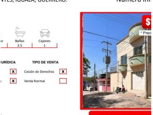 Casa en excelentes condiciones en remate bancario