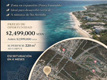 Terreno estratégico a 630 metros Del Mar