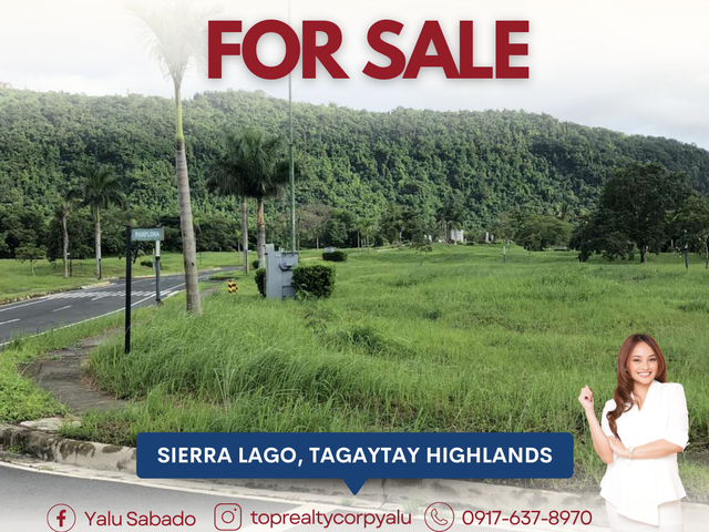 FOR SALE Residential Lot in Sierra Lago, Tagaytay Highlands