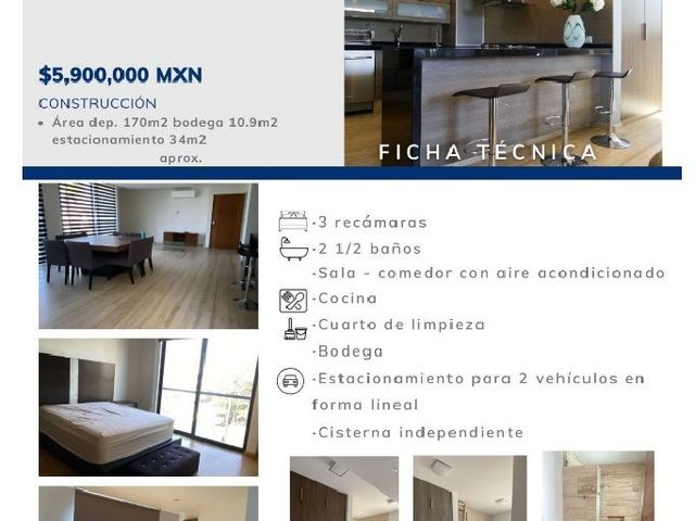 ¡Departamento en venta en Col. Jardín!