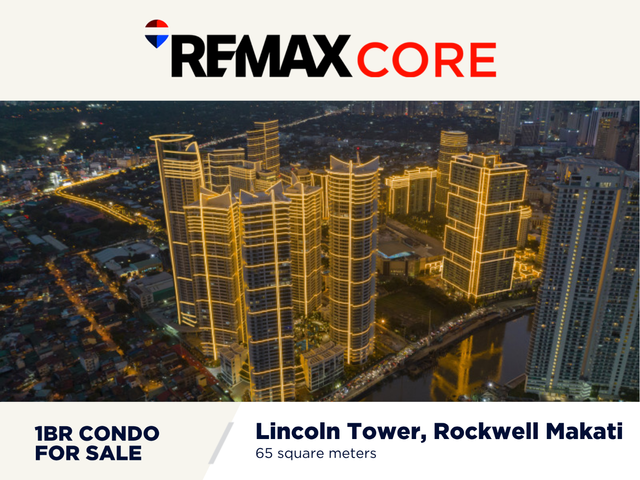 FOR SALE: 1 Bedroom Unit in Lincoln Tower, Rockwell Makati